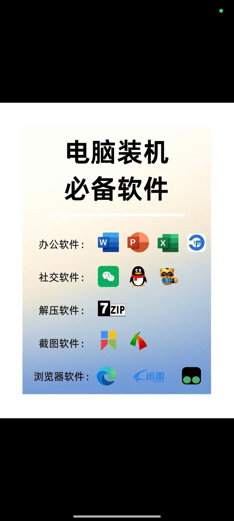 新電腦裝機必備 專業(yè)知識精準推薦的辦公軟件清單
